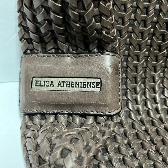 Elisa Atheniense Slouch Shoulder Bag with Tassels on Zippers. - Picture 2 of 6